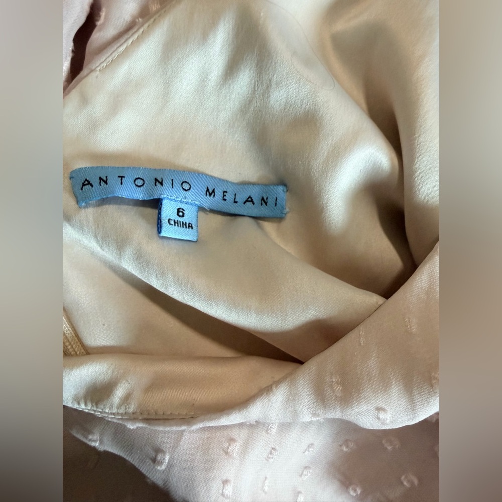 ANTONIO MELANI Cream Textured Fabric - Picture 2 of 4